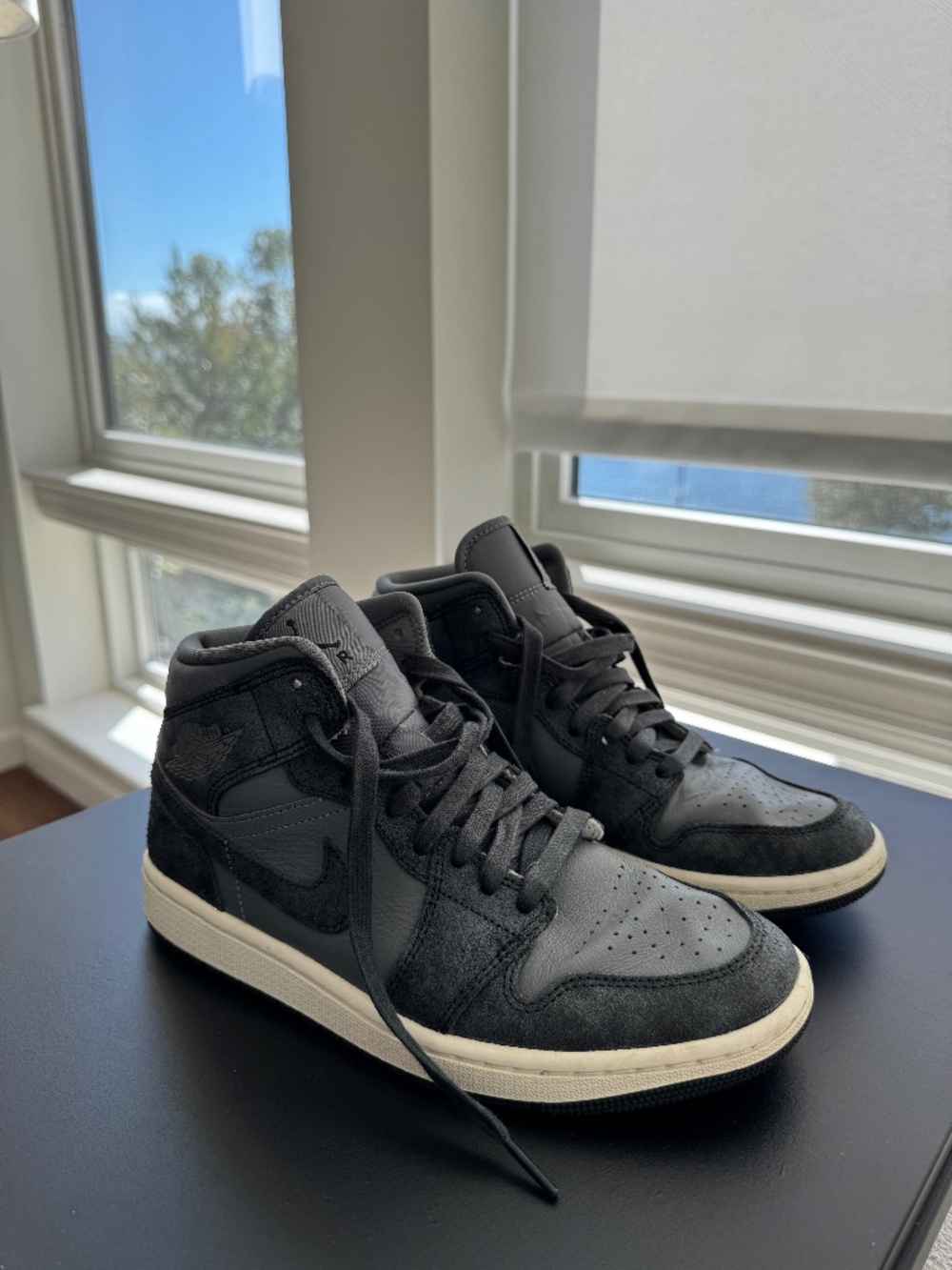 Air Jordan 1 Mid SE Distressed Smoke Grey Women’s 8 / Men’s 6.5 FJ3448-001
